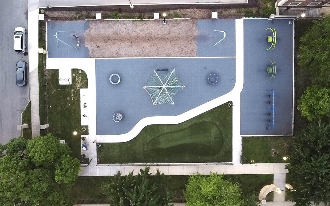 Independence Park Plaza Playground in Kansas City